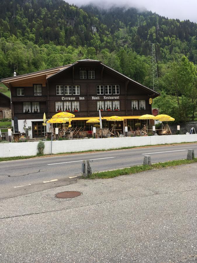 "Terrasse" Nessental Hotel Gadmen Exterior photo